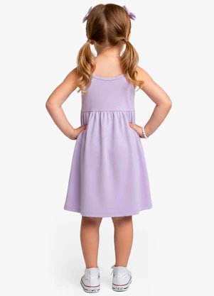 Select - Vestido Feminino Infantil de Alças Roxo - SELECT