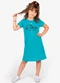Select - Vestido Feminino Infantil em Molecotton Preto - variação: Azul