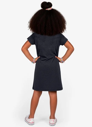 Select - Vestido Feminino Infantil em Molecotton Cinza - SELECT