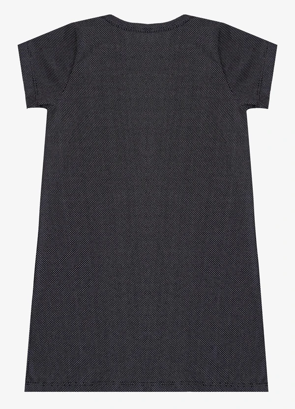 Select - Vestido Feminino Infantil em Molecotton Preto 2