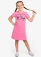 Select - Vestido Feminino Infantil em Molecotton Preto - variação: Rosa