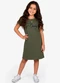 Select - Vestido Feminino Infantil em Molecotton Preto - variação: Verde