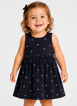 Select - Vestido Feminino Infantil em Viscotorcion Azul - SELECT
