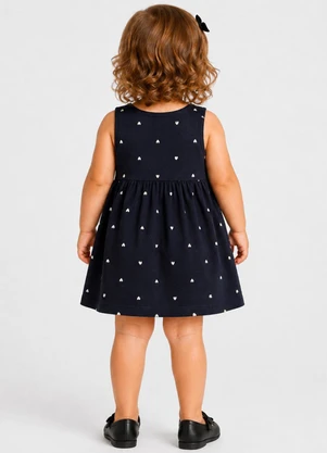 Select - Vestido Feminino Infantil em Viscotorcion Azul - SELECT
