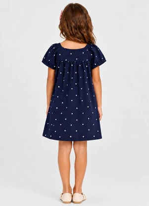 Select - Vestido Feminino Infantil em Viscotorcion Azul - SELECT