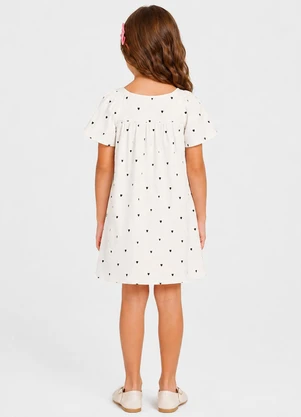 Select - Vestido Feminino Infantil em Viscotorcion Bege - SELECT