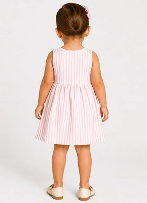 Select - Vestido Feminino Infantil em Viscotorcion Rosa - SELECT