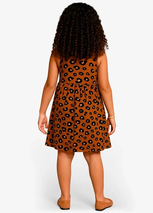 Select - Vestido Feminino Infantil Marrom - SELECT