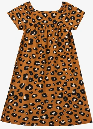 Select - Vestido Feminino Infantil Marrom - SELECT