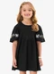 Rovi Kids - Vestido Feminino Infantil Meia Malha Verde - variação: Preto