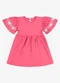 Rovi Kids - Vestido Feminino Infantil Meia Malha Verde - variação: Rosa