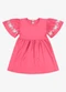 Rovi Kids - Vestido Feminino Infantil Meia Malha Rosa - variação: Rosa