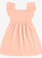 Rovi Kids - Vestido Feminino Infantil Meia Malha Rosa - variação: Rosa