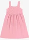 Rovi Kids - Vestido Feminino Infantil Moletom Marrom - variação: Rosa