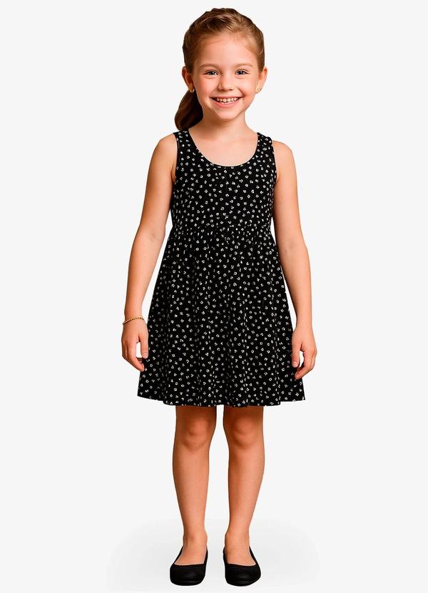 Select - Vestido Feminino Infantil Preto