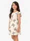 Rovi Kids - Vestido Feminino Infantil Ribana Verde - variação: Bege