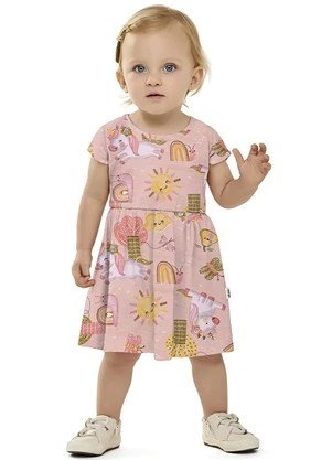 Vestido Feminino Infantil (Rosa) - undefined