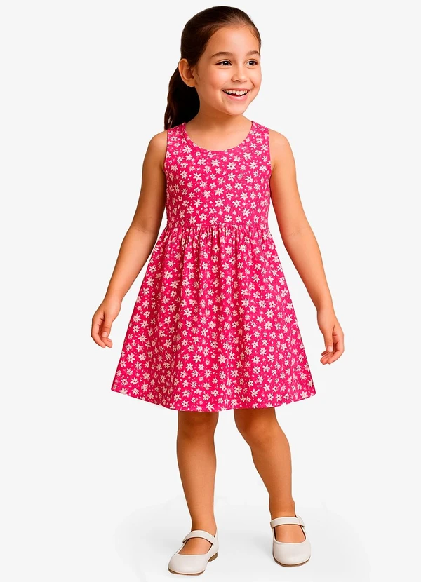 Select - Vestido Feminino Infantil Rosa
