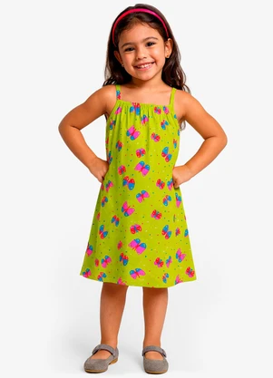 Select - Vestido Feminino Infantil Verde - SELECT