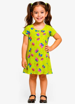 Select - Vestido Feminino Infantil Verde - SELECT