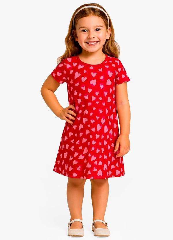 Select - Vestido Feminino Infantil Vermelho 1