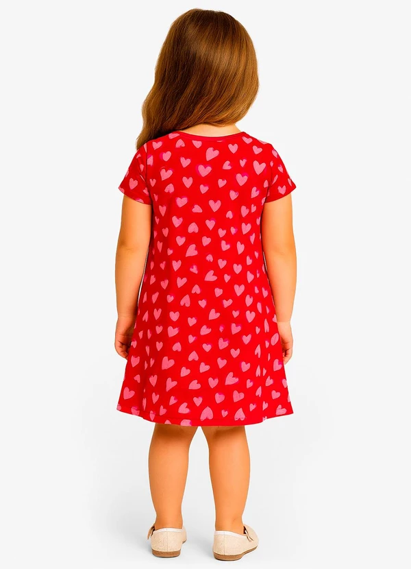Select - Vestido Feminino Infantil Vermelho 2