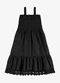 Rovi Kids - Vestido Feminino Infantil Visco Verde - variação: Preto