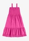 Rovi Kids - Vestido Feminino Infantil Visco Rosa - variação: Rosa