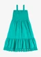 Rovi Kids - Vestido Feminino Infantil Visco Preto - variação: Verde