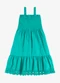 Rovi Kids - Vestido Feminino Infantil Visco Rosa - variação: Verde