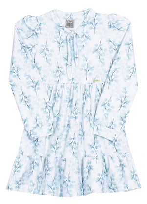 Outlet - Vestido Feminino Molicotton Azul - OUTLET