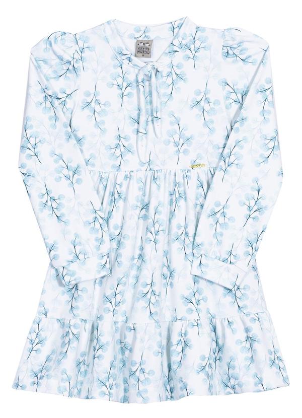 Randa Mundu - Vestido Feminino Molicotton Azul