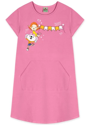 Lilica Ripilica - Vestido Feminino Mundo Ripilica Rosa - LILICA RIPILICA