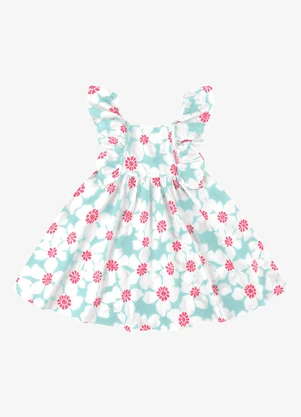 Rovi Kids - Vestido Feminino Popeline Azul - ROVI KIDS