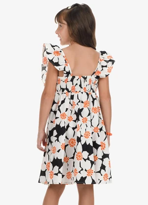 Rovi Kids - Vestido Feminino Popeline Preto - ROVI KIDS