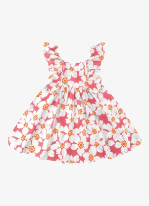 Rovi Kids - Vestido Feminino Popeline Rosa - ROVI KIDS