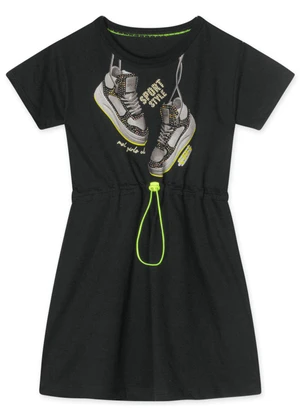 Marisol - Vestido Menina Preto - MARISOL