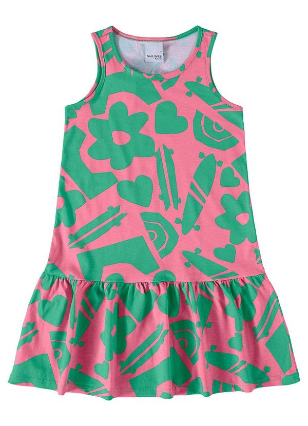 Malwee Kids - Vestido Feminino Rosa
