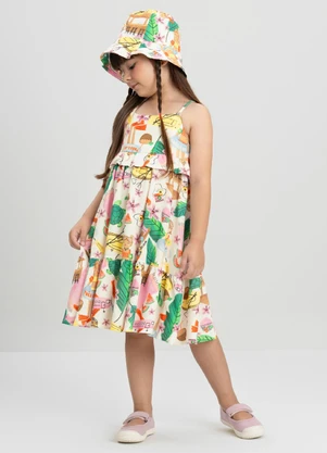 Vestido Férias com Alças Três e Já Branco - TRÊS E JÁ