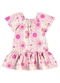 Bee Loop - Vestido Floral Cotton Infantil Azul - variação: Roxo
