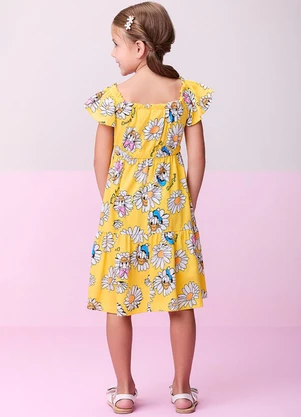 Momi - Vestido Floral de Margaridas Amarelo - MOMI