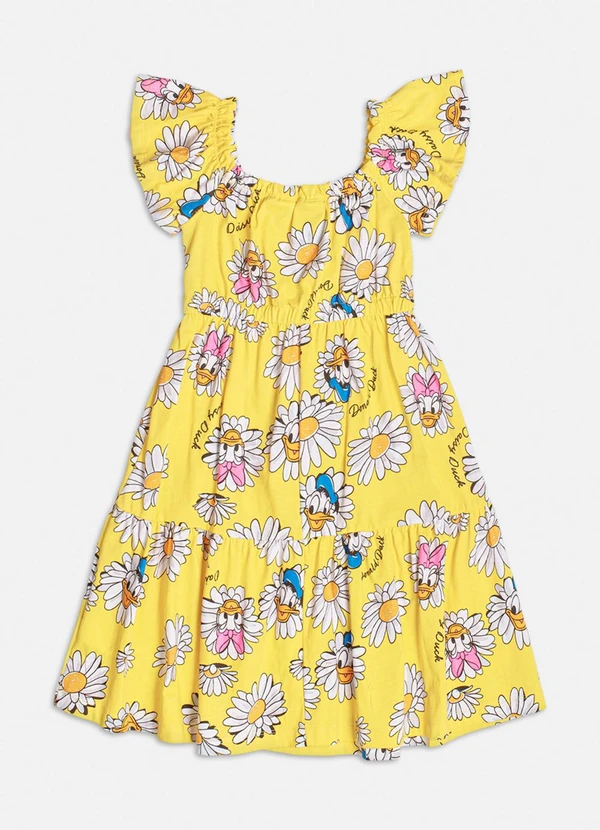 Momi - Vestido Floral de Margaridas Amarelo 3