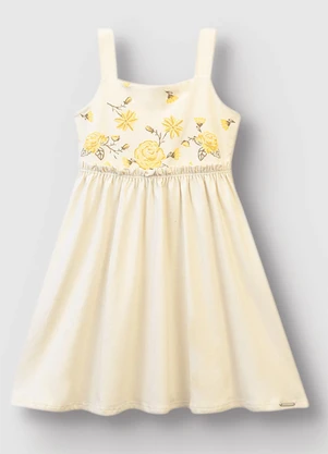 Carinhoso - Vestido Floral Godê Azul Claro - CARINHOSO