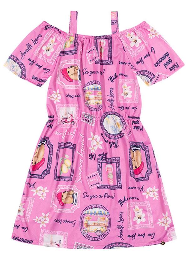 Alenice - Vestido Frames Of The Summer Menina Rosa