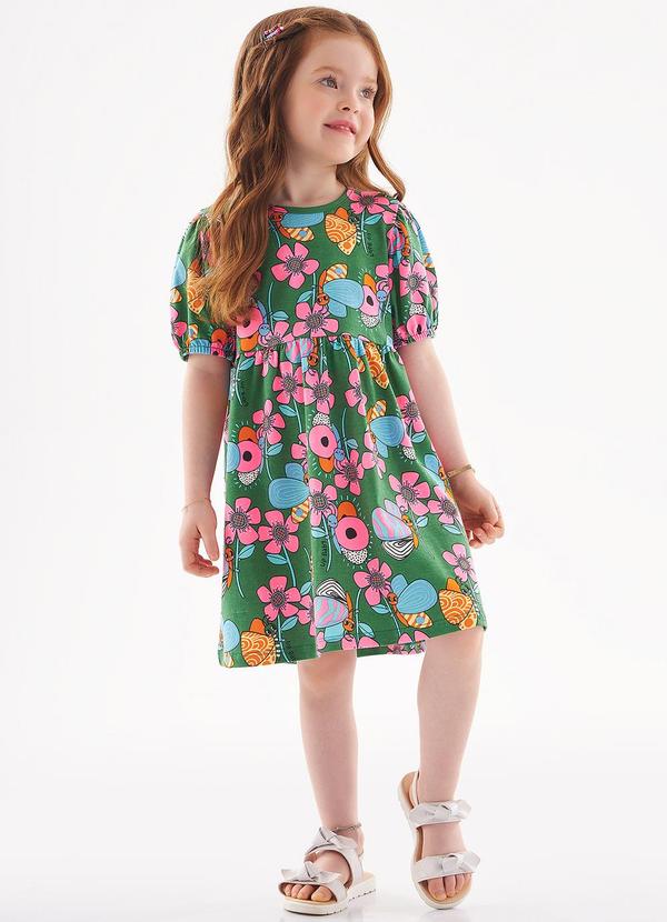 Up Baby - Vestido Garden Wings Infantil Verde