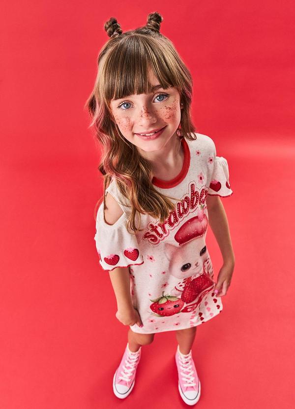 Cinti - Vestido Gatinha Cheirinho de Morango Vermelho 2