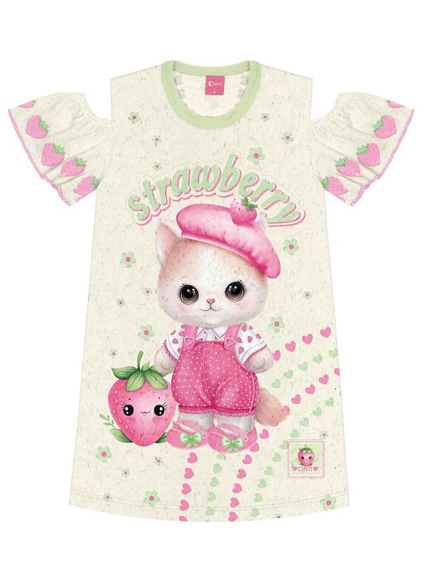 Cinti - Vestido Gatinha com Cheirinho de Morango Verde