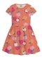 Malwee Kids - Vestido Rodado Floral Rosa Escuro - variação: Laranja