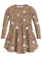 Malwee Kids - Vestido Godê Gatinhos em Cotton Off White - variação: Marrom
