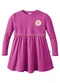 Malwee Kids - Vestido Godê com Aplique Floral Rosa Escuro - variação: Rosa Escuro